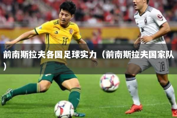 前南斯拉夫各国足球实力（前南斯拉夫国家队）